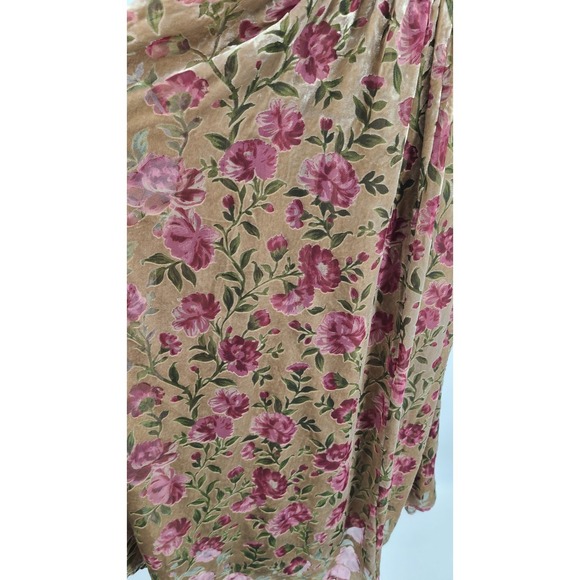 Torrid Velvet Burnout Floral Midi Women Dress 1X Coquette Fairy Whimsy Indie - Picture 9 of 16